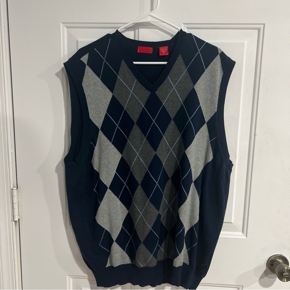 Izod Argyle Sweater Vest Size XL - Picture 5 of 5